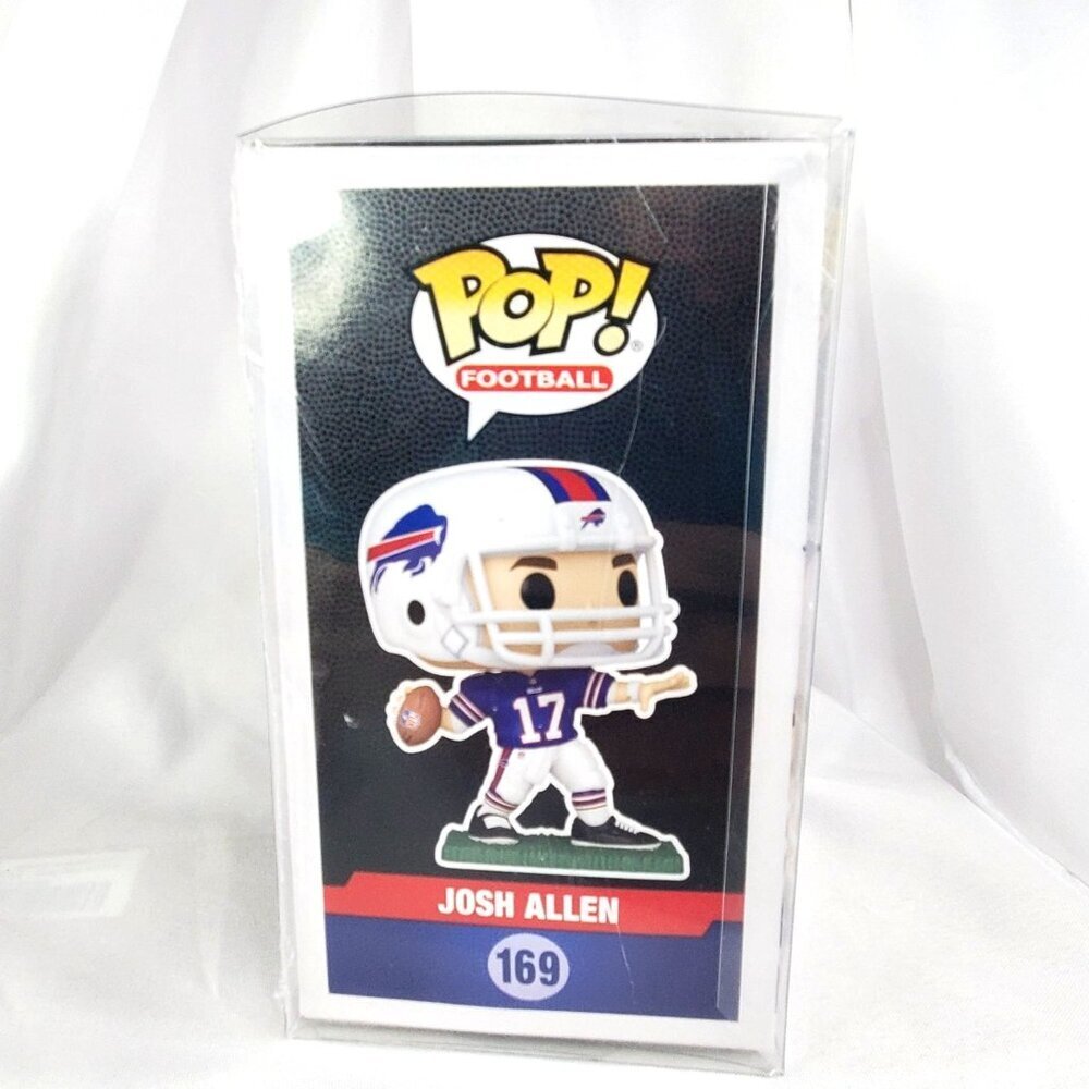 Funko Pop! Josh Allen 169 Buffalo Bills Blue Jersey w/Pop Protector - Picture 4 of 10